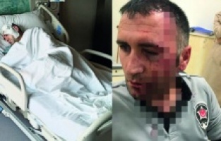 Silivri'de banka şubesinde güvenlik görevlisine saldırı