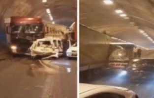 Bolu Dağı Tüneli'nde zincirleme kaza!