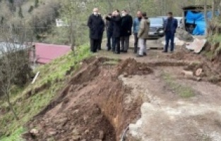 Trabzon'da heyelan tehlikesi