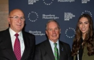 Didem Ciner, New York'ta Michael Bloomberg ile görüştü