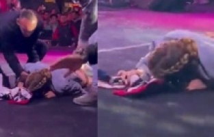 Sahnede düşen Gülben Ergen’den açıklama