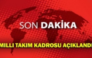 Son dakika: A Milli Takım kadrosu açıklandı!