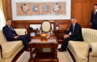 Tunceli Valisi Özkan’dan, Vali Şahin’e Ziyaret