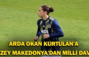 Arda Okan Kurtulan'a Kuzey Makedonya'dan milli davet