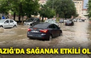 Elazığ'da sağanak etkili oldu