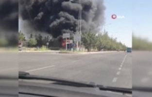 Diyarbakır’da belediye otobüsü küle döndü