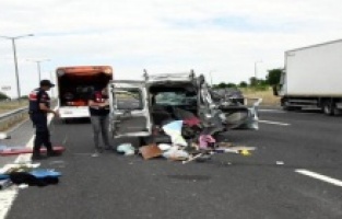 Kahreden trafik kazası!