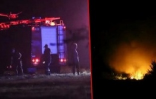 Yunanistan'da kargo uçağı düştü!