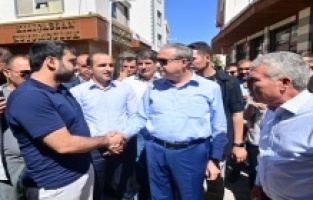 Vali Ali İhsan Su, Çüngüş, Çermik ve Ergani de vatandaşla bir araya geldi