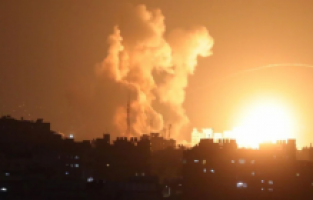 İsrail saldırılarının ardından Gazze'den roketler fırlatıldı