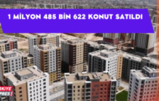 1 milyon 485 bin 622 konut satıldı