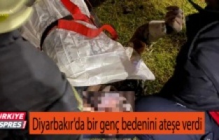 Diyarbakır’da bir kişi bedenini ateşe verdi