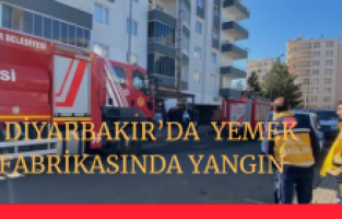 Diyarbakır’da bir yemek fabrikasında yangın