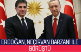 Erdoğan, Neçirvan Barzani ile görüştü