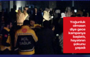 Gece kampanya başlattı izdihama neden oldu