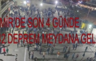 İzmir’de son 4 günde 142 deprem meydana geldi.