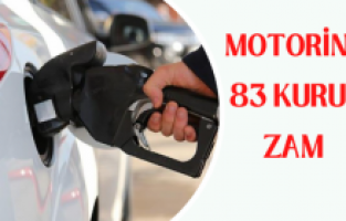 Motorine 83 kuruş zam