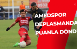Amedspor deplasmanda 1 puanla döndü
