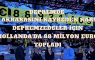 Depremde 10 akrabasını kaybeden Karsu, depremzedeler için Hollanda'da 88 milyon euro topladı