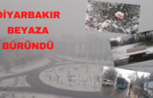 Diyarbakır beyaza büründü