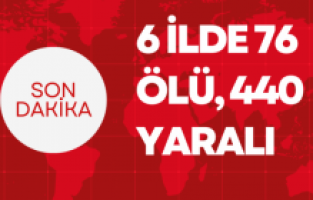 Maraş depremi: 6 ilde 76 ölü, 440 yaralı