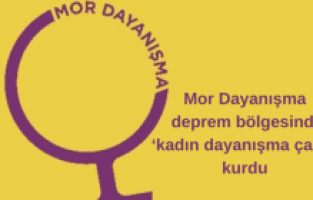 Mor Dayanışma deprem bölgesinde ‘kadın dayanışma çadırı’ kurdu