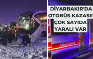 Son dakika: Diyarbakır'da otobüs kazası! Çok sayıda yaralı var