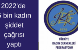 TKDF açıkladı: 2022’de 5 bin kadın şiddet çağrısı yaptı
