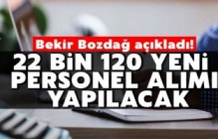 22 bin 120 yeni personel alımı yapılacak
