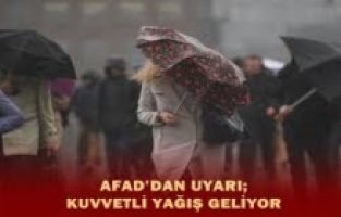 AFAD'dan Diyarbakır kuvvetli yağış uyarısı
