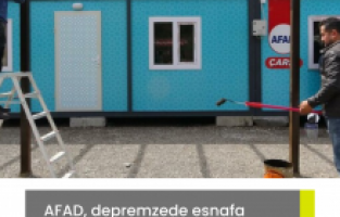 AFAD, depremzede esnafa konteyner çarşı kurdu