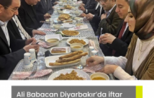 Ali Babacan Diyarbakır’da iftar yaptı
