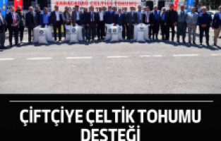 Çiftçiye çeltik tohumu desteği