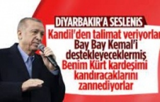 Cumhurbaşkanı Erdoğan, Diyarbakır'da temel atma ve anahtar teslim töreninde konuştu