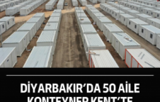 Diyarbakır’da 50 aile Konteyner Kent’te yerleştirildi