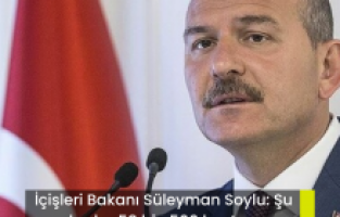 İçişleri Bakanı Süleyman Soylu: Şu ana kadar 58 bin 500 konteyner kurduk