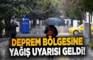 Meteoroloji deprem bölgesindeki 4 il için sağanak uyarısı yaptı