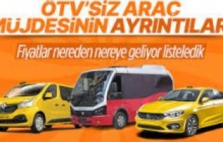 ÖTV muafiyeti ile binek araçların fiyatlarındaki değişim
