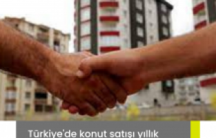 Türkiye'de konut satışı yıllık bazda yüzde 21,4 düştü