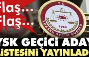 YSK geçici aday listesini yayınladı! 24 parti seçime katılıyor