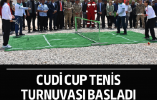 Cudi Cup Tenis Turnuvası başladı
