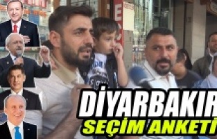 Diyarbakır'da Cumhurbaşkanlığı seçim anketi yapıldı