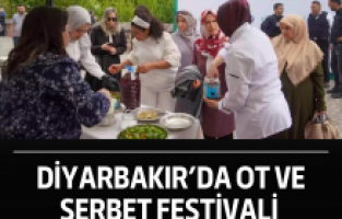 Diyarbakır’da ot ve şerbet festivali