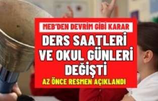 MEB'den büyük karar