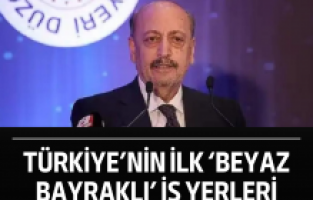 Türkiye’nin ilk ‘beyaz bayraklı’ iş yerleri açıklandı
