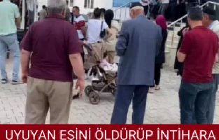 Uyuyan eşini öldürüp intihara girişti