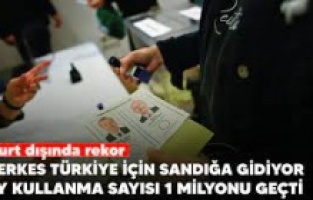 Yurt dışında oy kullananların sayısı 1 milyonu geçti