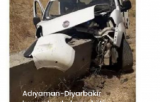 Adıyaman-Diyarbakır karayolunda kaza: 1 ölü