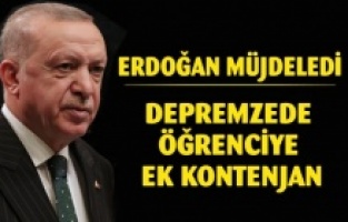 Cumhurbaşkanı Erdoğan'dan depremzede lise öğrencilerine ek kontenjan müjdesi