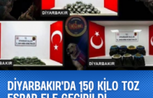 Diyarbakır'da 150 kilo toz esrar ele geçirildi
